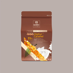 Cioccolato Bianco Zephir Caramel in Bottoni Barry Callebaut 2,5 Kg
