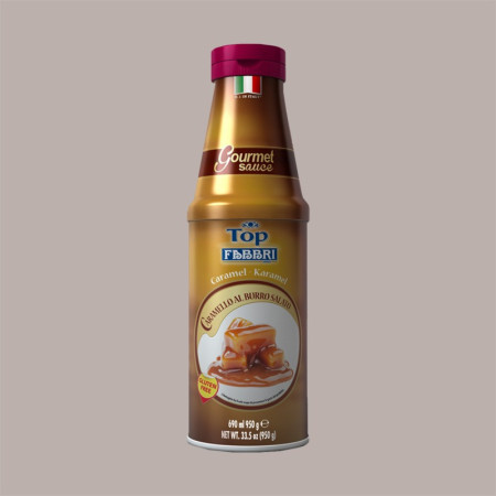 Topping al Gusto di Caramello al Burro Salato Salsa Gourmet Fabbri 950 gr [f05687b2]
