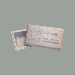 Vaschetta per Gelato 500g in Polistirolo 100% Riciclato Nature Beige ReMaxigel 60 pezzi [e4d387cb]