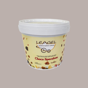 Choco Speculoos Variegato e Pasta al Gusto Biscotto al Burro Speziato ideale per Gelato Leagel 5 Kg [850146b5]