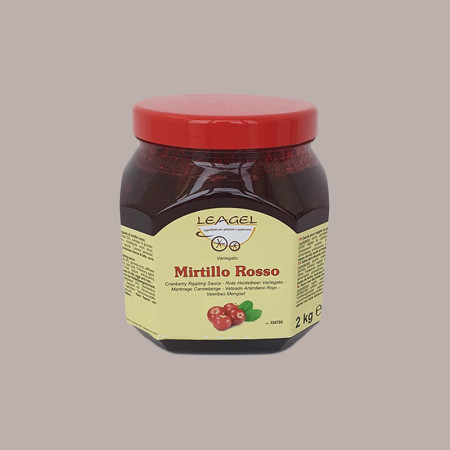 Variegato gusto Mirtillo Rosso con Pezzi Salsa per Gelato Yogurt Dessert Leagel 2 Kg [74ad9fc4]