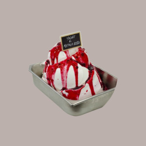 Variegato gusto Mirtillo Rosso con Pezzi Salsa per Gelato Yogurt Dessert Leagel 2 Kg [e20961fc]
