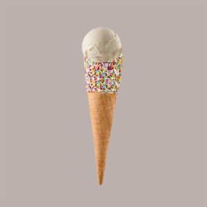 Cono Golosone Arlecchino Italcialde Ideale per Gelato 128 Pezzi