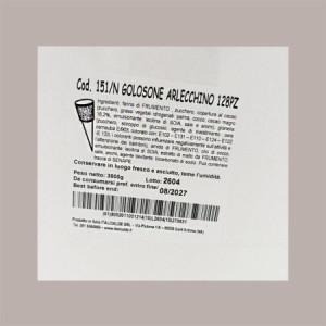Cono Golosone Arlecchino Italcialde Ideale per Gelato 128 Pezzi [7a87c2c3]