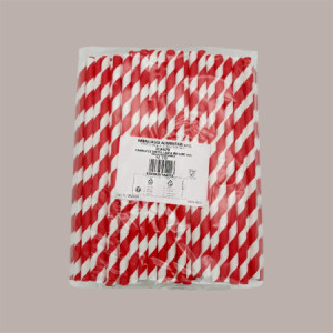 Cannucce di Carta a Spirale di Colore Rosso Dm8 H200 2x150 pezzi [51e51414]