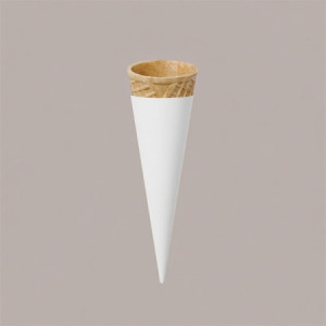 Pirottino Sottocono in Carta Bianca 1537,5 per Coni Gelato 2000 pezzi
