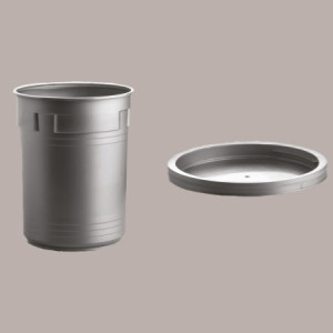 Coperchio Grigio per Carapina Gelato Sorbettiera Pozzetto per Gelato Dm 203 mm 22 pezzi [0cf1a148]