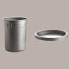 Coperchio Grigio per Carapina Gelato Sorbettiera Pozzetto per Gelato Dm 203 mm 22 pezzi [0cf1a148]