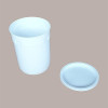 Carapina Sorbettiera Pozzetto per Gelato Cilindrica 6 Lt  Plastica Bianca con Coperchio 22 pezzi [b1402345]