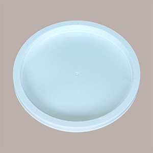 Carapina Sorbettiera Pozzetto per Gelato Cilindrica 6 Lt  Plastica Bianca con Coperchio 22 pezzi [5e33ada0]