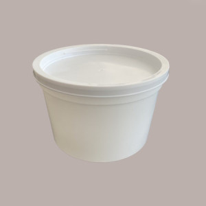 Carapina Sorbettiera per Pozzetto Gelato Cilindrica 2,5 Lt  Plastica Bianca 22 pezzi