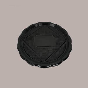 Vassoio Tondo Nero MEDORO Dm22 cm ALCAS per Dolci Torte 30 pezzi [70087dc1]