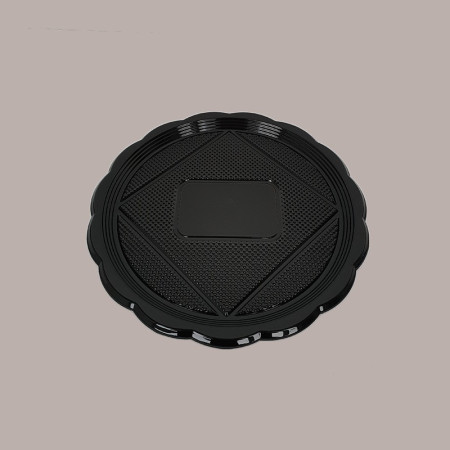 Vassoio Tondo Nero MEDORO Dm22 cm ALCAS per Dolci Torte 30 pezzi [70087dc1]