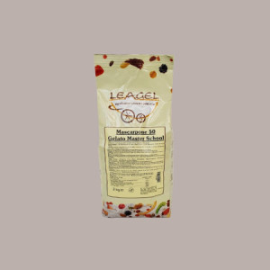 Mascarpone 50 GMS Preparato in Polvere a Basso Dosaggio Ideale per Gelato Dolci Leagel 2 Kg