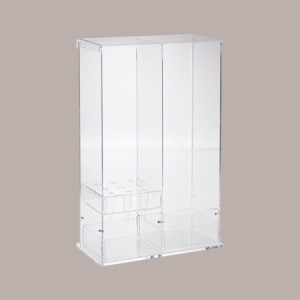 Espositore Trasparente Porta Coni Coppette Palette e Salviette 37X18 cm H58 cm [72b5dc4b]