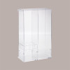 Espositore Trasparente Porta Coni Coppette Palette e Salviette 37X18 cm H58 cm [72b5dc4b]