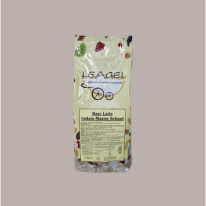 Base per Gelato Gusto Latte Gelato Master School GMS Preparato in Polvere Lavorazione a caldo Leagel 2 kg