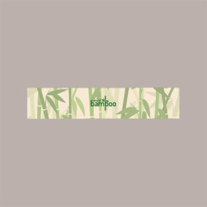 Etichette Adesive Sigilla Termoscatole Gelato Bamboo 30x6 cm 500 pezzi [830340a1]