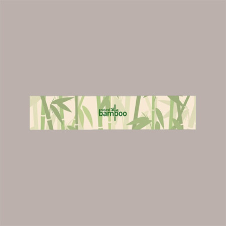 Etichette Adesive Sigilla Termoscatole Gelato Bamboo 30x6 cm 500 pezzi [830340a1]