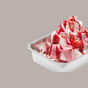 Topping al Gusto Fragola Senza Glutine Ideale per Gelato,Yogurt e Dessert Menz&Gasser 1 Kg