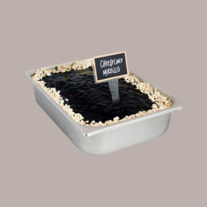 Topping al Gusto Mirtillo Nero Senza Glutine Ideale per Gelato Yogurt Dessert Menz&Gasser 1 Kg