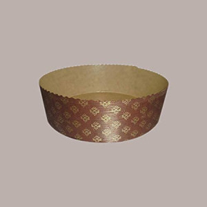 Stampo Forme Cottura in Carta Forno per Panettone Basso da 2 Kg Usa e Getta Dm 275 mm H80mm 5 pezzi [8f4bf170]