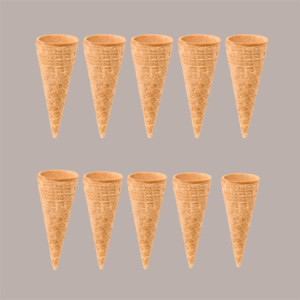 Conetti Piccoli Mini Coni in Cialda Arrotolata ideali per Gelato Italcialde 882 pezzi [fede8022]