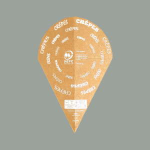 Porta Crepes a Tasca in Cartoncino Alimentare Biodegradabile e Compostabile 130x185 mm 100 pezzi [9f8d4941]