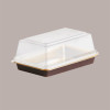 Coperchio Bombato Trasparente H 4,3 cm  per Vaschetta Tiramisù 15,5x10 cm 50 pezzi [1e562fbb]