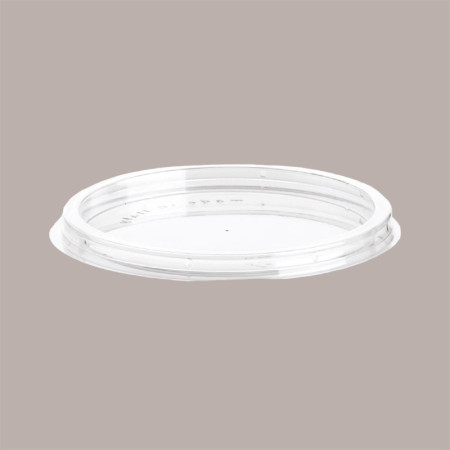 Coperchio Piatto Senza Foro per Coppa FLY Trasparente Dm 8,5 cm H0,7 cm 100 pezzi [46d77567]