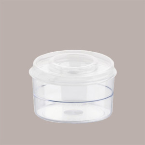 Coperchio Piatto con Foro a Croce per Coppetta MIA Trasparente Dm 9,3 cm H1,22 cm 100 pezzi