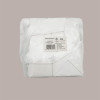 Borsa Carta Chiusura Velcro Bianco con nastro in raso 16+8x14 cm 10 Pezzi [fb40b549]