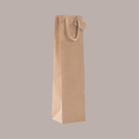 Shopper Busta in Carta per Bottiglie 750 ml Natural Edition 10+9x39 cm 20 Pezzi [056c7b5b]