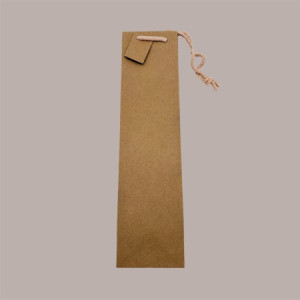 Shopper Busta in Carta per Bottiglie 750 ml Natural Edition 10+9x39 cm 20 Pezzi [6b57f952]