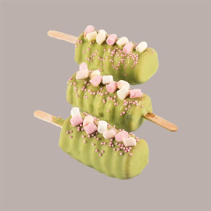 Set 2 Stampi MiniTango Gel04 con 100 Stecchi in Legno per Stecco Gelato Dm32H67 mm