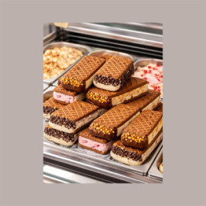 Biscotto Gelato Senza Glutine Rettangolare al Cacao Bisgel BREAK&GO 230 pezzi 3 Kg [5f859181]