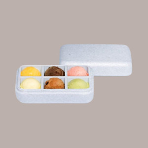 Vaschetta per Gelato Polistirolo Riciclato 500 Pasqualina Domogel 65 pezzi [144d21b3]