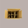 Scatola e Alveare in Carta Avana Porta 6 Bottiglie 500 ml 275x180x320 mm 10 pezzi [90241865]