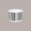 Coppette Gelato in Carta Bianco e Nero 100cc Impilabili Black&White 250 pezzi [5e9fbb2e]
