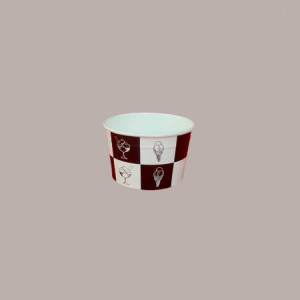 Coppette Gelato in Carta Bianco e Nero 120cc Impilabili Black&White 250 pezzi [553b6a59]