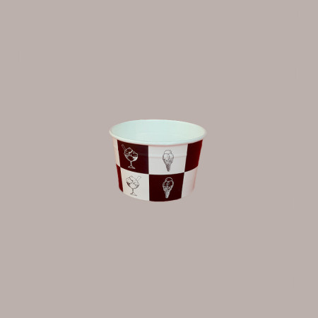 Coppette Gelato in Carta Bianco e Nero 120cc Impilabili Black&White 250 pezzi [553b6a59]
