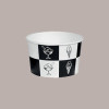 Coppette Gelato in Carta Bianco e Nero 120cc Impilabili Black&White 250 pezzi [4ab458d5]
