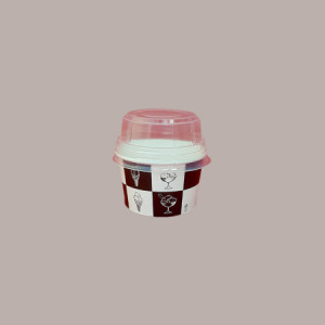 Coppette Gelato in Carta Bianco e Nero 120cc Impilabili Black&White 250 pezzi [292fd265]
