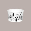 Coppette Gelato in Carta Bianco e Nero 200cc Impilabili Black&White 200 pezzi [507b4247]