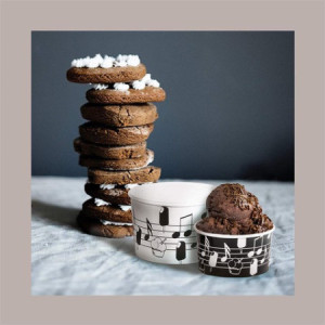Coppette Gelato in Carta Bianco e Nero 200cc Impilabili Black&White 200 pezzi [e7668343]