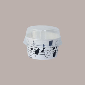 Coppette Gelato in Carta Bianco e Nero 200cc Impilabili Black&White 200 pezzi [27766366]