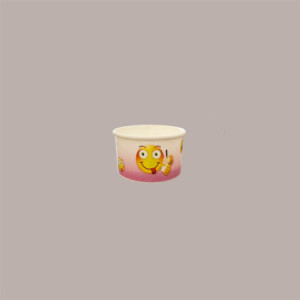 Coppette Gelato in Carta 60cc Impilabili per Bambino grafica Emoticon Emoji 250 pezzi
