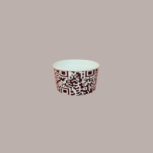 Coppette Gelato in Carta, Bianco e Nero, 70cc Impilabili Black&White 250 pezzi [86bda768]