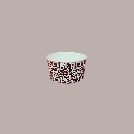 Coppette Gelato in Carta, Bianco e Nero, 70cc Impilabili Black&White 250 pezzi [86bda768]