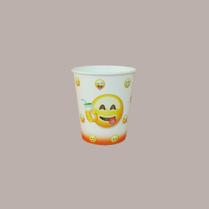 Bicchiere Bibite Fredde in Cartone ideale per Yogurt Gelato Granita grafica Emoticon Emoji B/20 100 pezzi